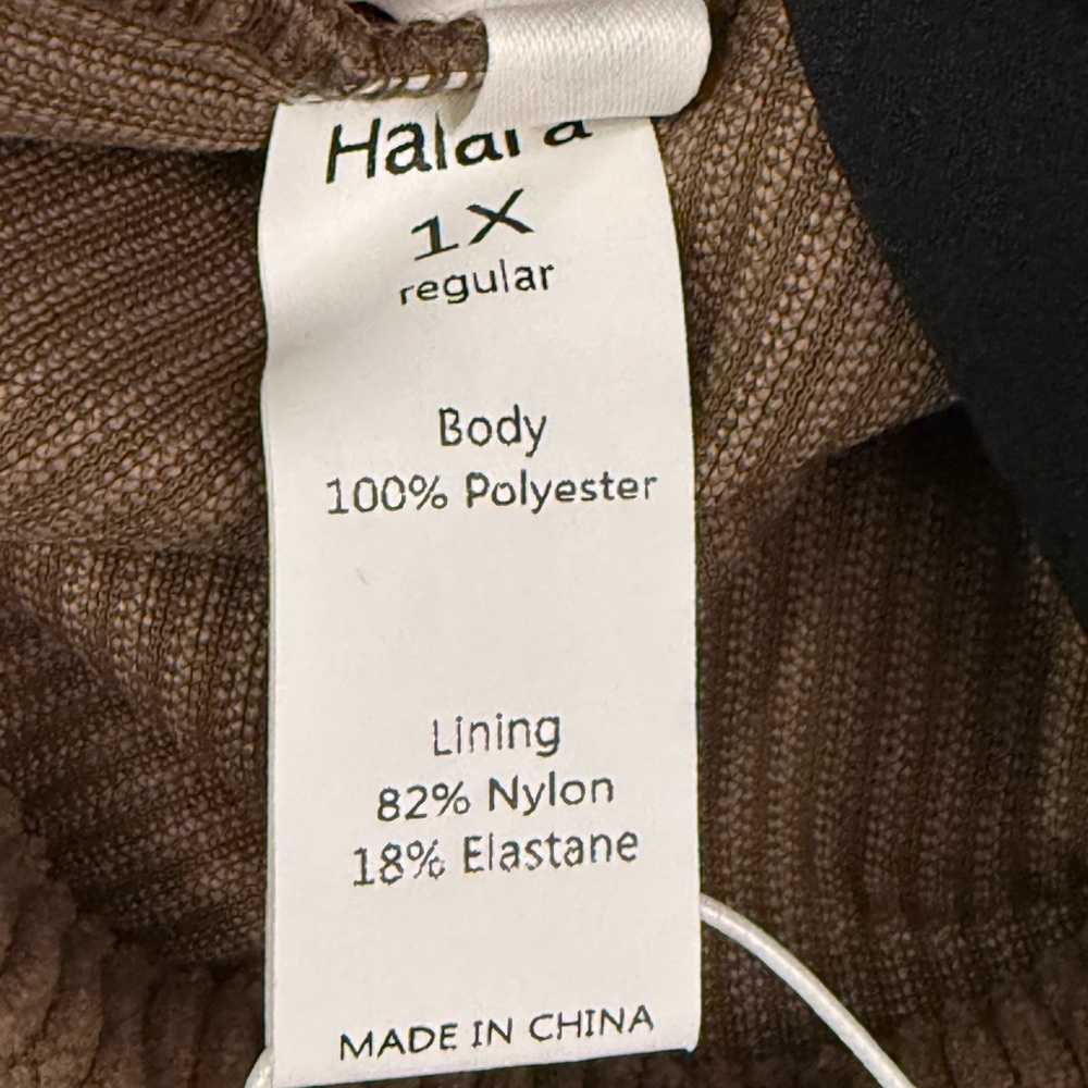 Halara High Waisted Invisible Zipper 2-in-1 A-Line Mini Corduroy Casual Skirt 1X - Picture 12 of 13